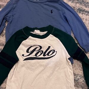 Set of 2, polo/Ralph Lauren boys size 18 months Long Sleeve Shirts
